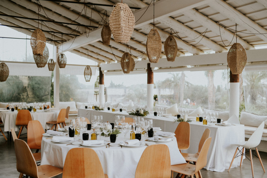 Table de mariage à l'hotel mas lazuli rosas