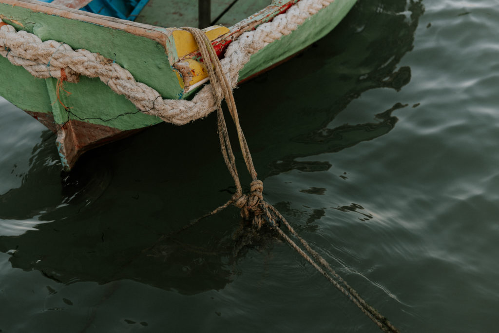 Corde dans l'eau - Marsaxlokk
